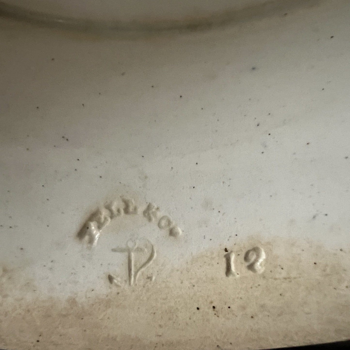 Zuppiera antica inglese in ceramica Legumiera epoca 800 Vittoriana bianca verde Categoria Zuppiere