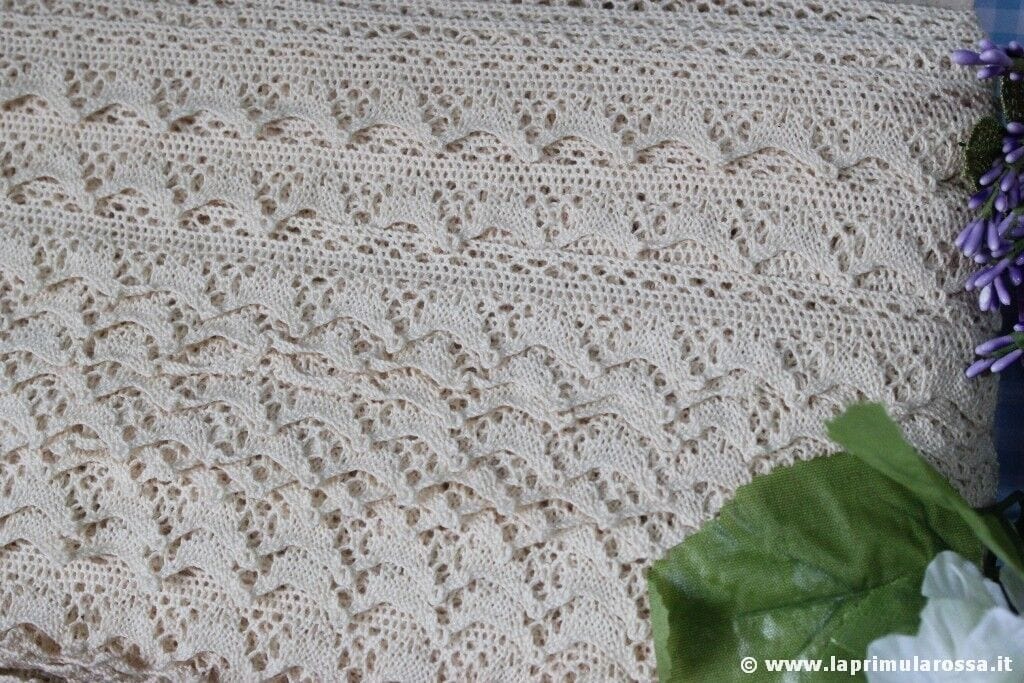 1 MT PIZZO VINTAGE NOTTINGHAM IN COTONE BEIGE MERLETTO PER BORDURA PASSAMANERIA Corredo Pizzi e Tessuti