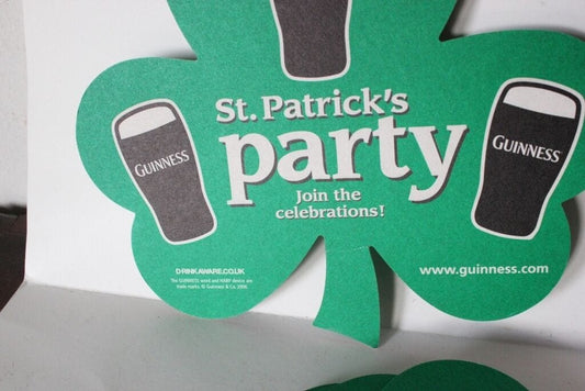 11 SOTTOBICCHIERI ST. PATRICK'S PARTY ANNO 2006 / VINTAGE GUINNESS BEER MATS Birra & dintorni