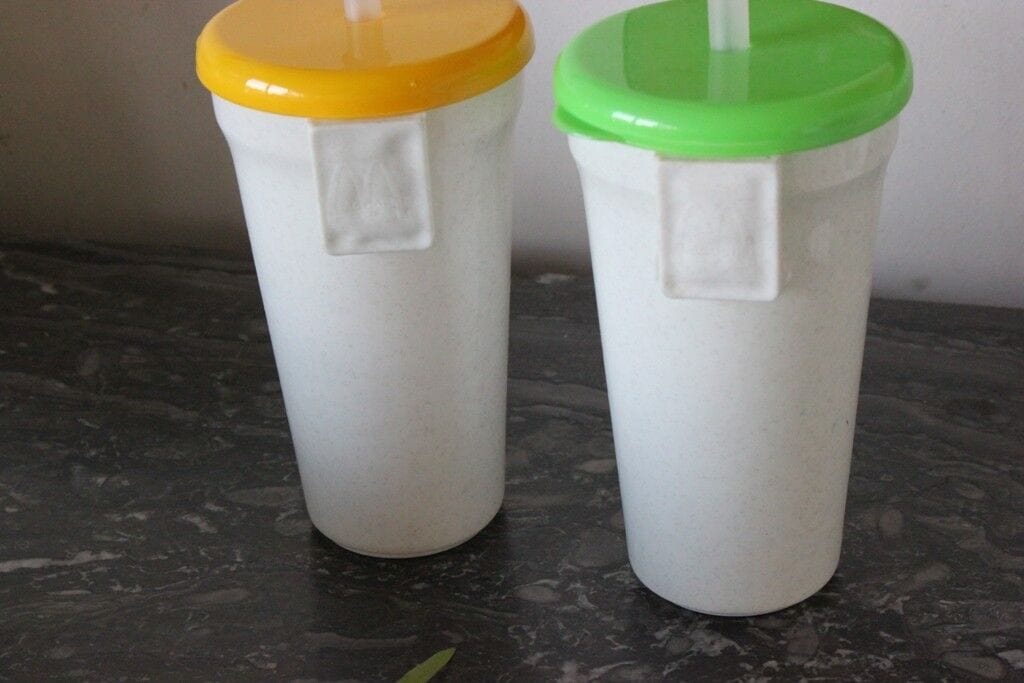 2 BORRACCE PLASTICA MCDONALDS ANNI 90 VINTAGE MCDONALD 'S DRINKING PLASTIC CUPS Vintage