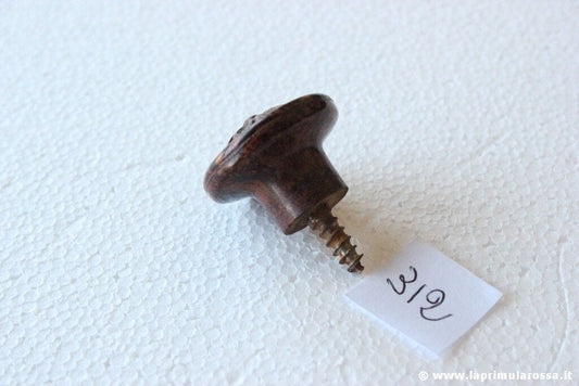 312 - POMELLO D'EPOCA IN BACHELITE X MOBILE - POMOLO ANNI 30 - CUPBOARD KNOB Restauro