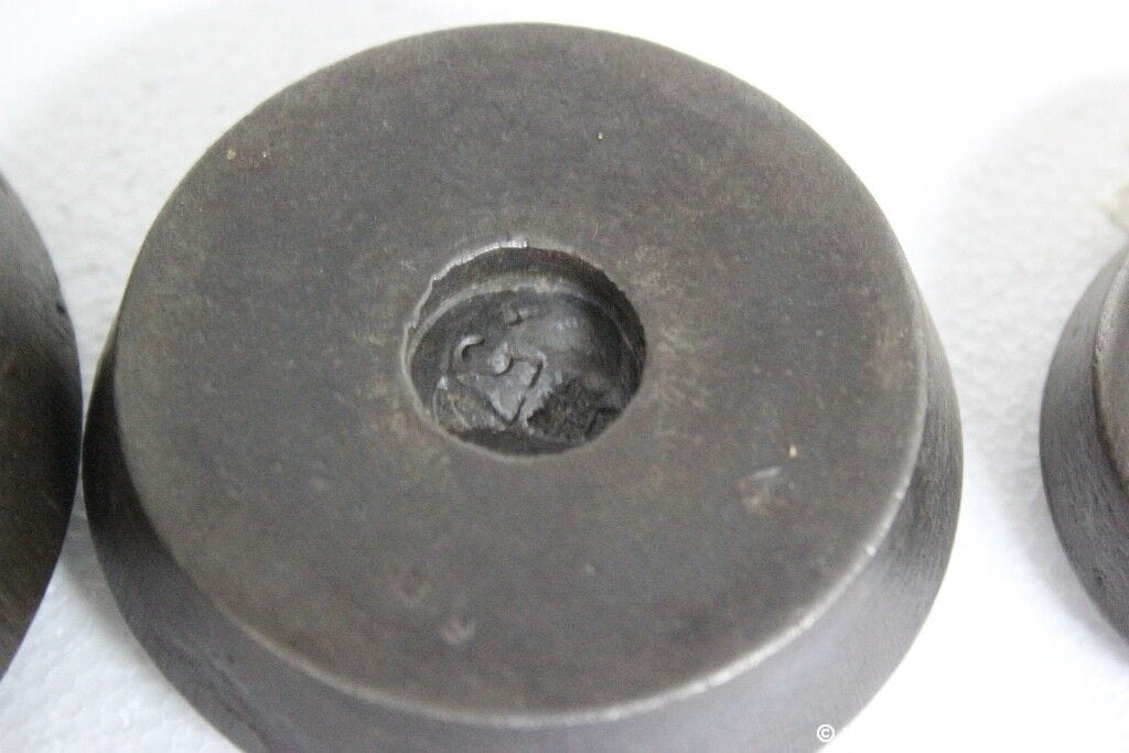 4 PESI ANTICHI IN FERRO X BILANCIA 2lb 1lb CRANE W HAMPTON WEIGHTS FOR SCALE Attrezzi e Strumenti