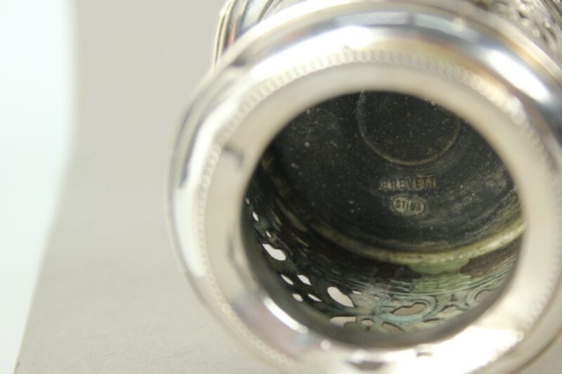 Accendino in argento ronson vintage da tavolo a gas vecchio lighter anni 70 80 Oggetti per fumatori