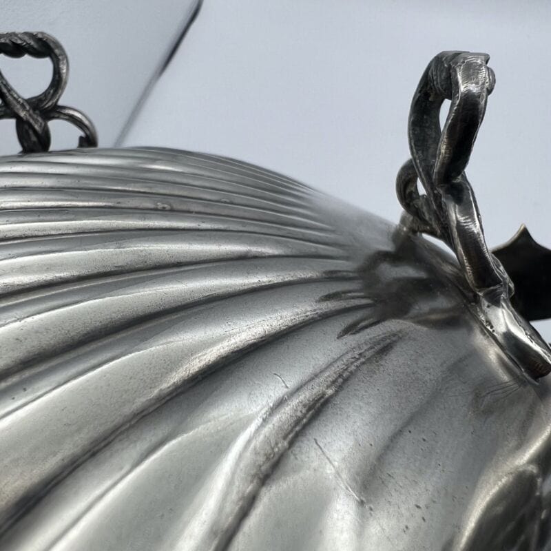 Alzatina in argento sheffield silver plate antico 800 alzata porta confetti Silver plated sheffield style