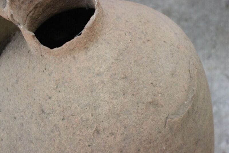 ANFORA ANTICA IN TERRACOTTA H 95 - VECCHIO ORCIO CON MANICO - QUARTARA EP. '800 Other