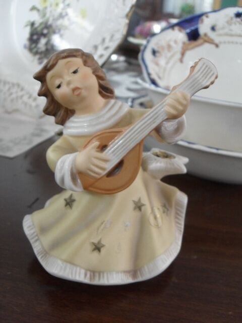 ANGELO VINTAGE IN PORCELLANA TEDESCA GOEBEL PORCELAIN CHERUB MADE GERMANY Ceramiche e Porcellane