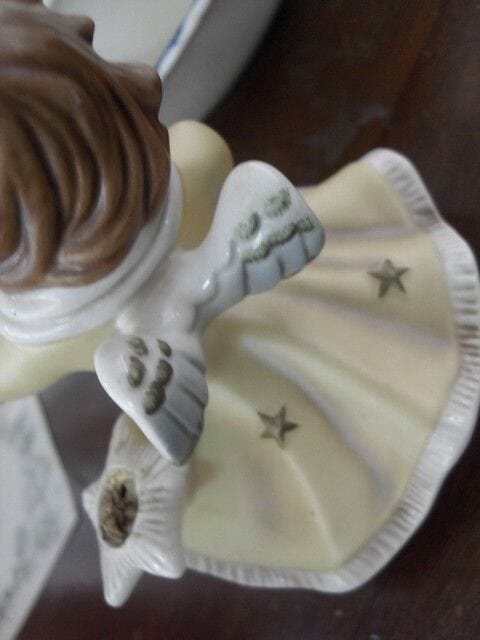 ANGELO VINTAGE IN PORCELLANA TEDESCA GOEBEL PORCELAIN CHERUB MADE GERMANY Ceramiche e Porcellane