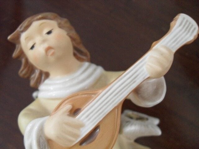 ANGELO VINTAGE IN PORCELLANA TEDESCA GOEBEL PORCELAIN CHERUB MADE GERMANY Ceramiche e Porcellane
