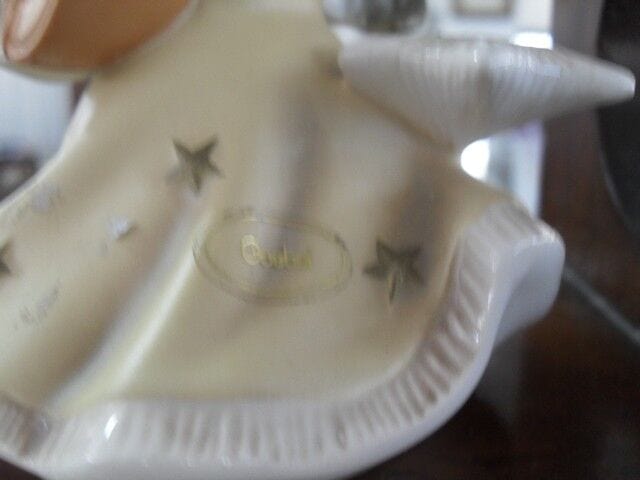 ANGELO VINTAGE IN PORCELLANA TEDESCA GOEBEL PORCELAIN CHERUB MADE GERMANY Ceramiche e Porcellane