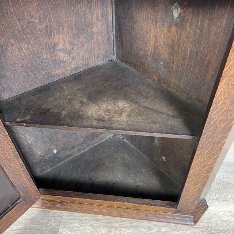 Angoliera a sospensione antica in legno mobile ad angolo mensola pensile 900 Complementi d'arredo