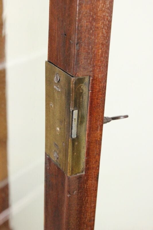Angoliera antica in legno mobile ad angolo vetrina vetrinetta angolare epoca 800 Arredamento