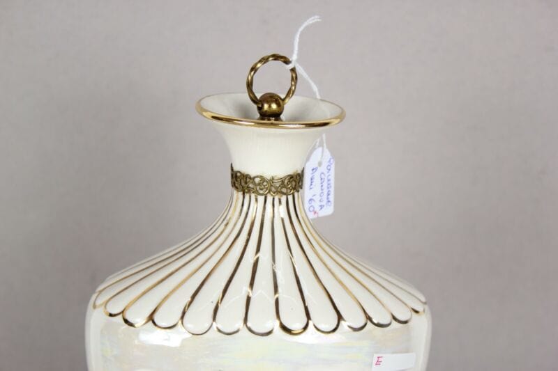 Antica bottiglia da liquore vintage in ceramica porcellana di Canova vaso Ceramiche e Porcellane