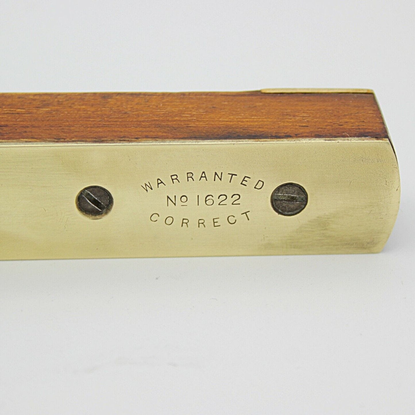 ANTICA LIVELLA A BOLLA IN LEGNO E OTTONE VECCHIO STRUMENTO VINTAGE HOCKLEY ABBEY Attrezzi e Strumenti
