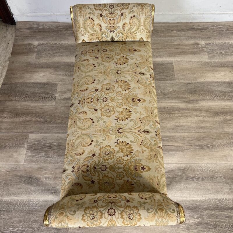 Antica Panchetta dormeuse imbottita panca vintage due posti divanetto barocco Arredamento