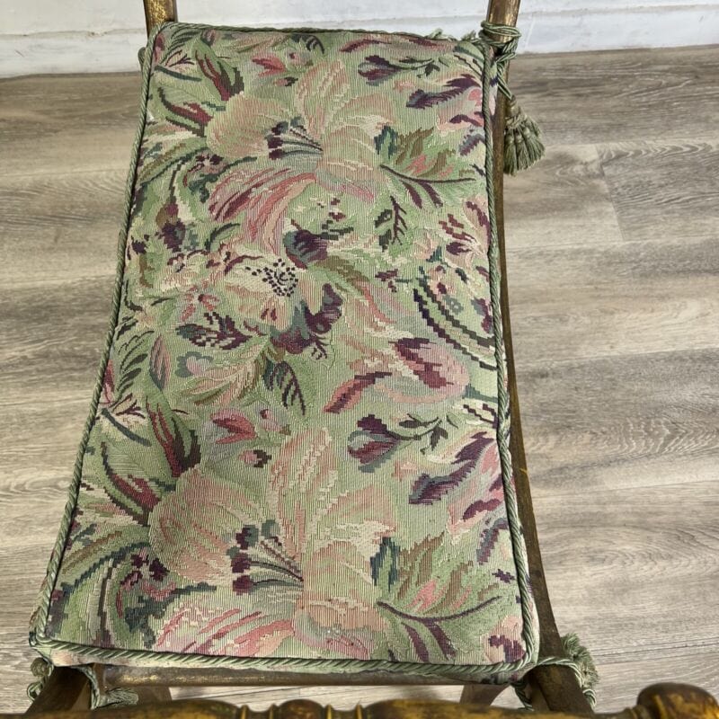 Antica Panchetta dormeuse imbottita sgabello oro stile 800 divanetto panca Arredamento