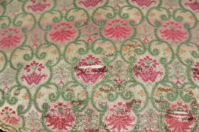 Antica sedia imbottita con braccioli poltrona poltroncina vintage in legno noce Arredamento