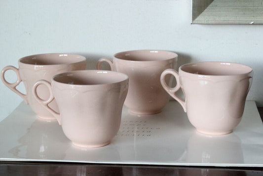 ANTICA TAZZA DA TE' IN CERAMICA COLORE ROSA TAZZE INGLESI ANNI 30 Ceramiche e Porcellane
