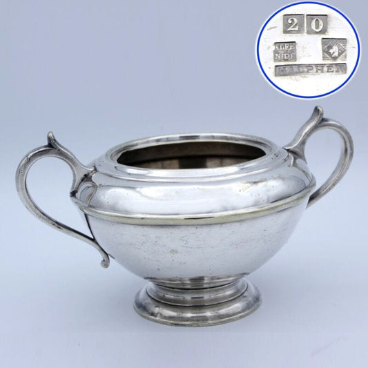 ANTICA ZUCCHERIERA IN ARGENTO PLACCATO CIOTOLA HALPHEN CHRISTOFLE FRANCIA SILVER Sheffield & Argento