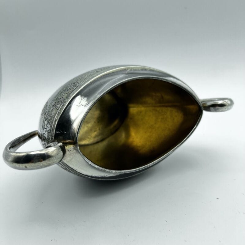 Antica zuccheriera in argento sheffield ciotola in silver plate inglese d'epoca Sheffield & Argento