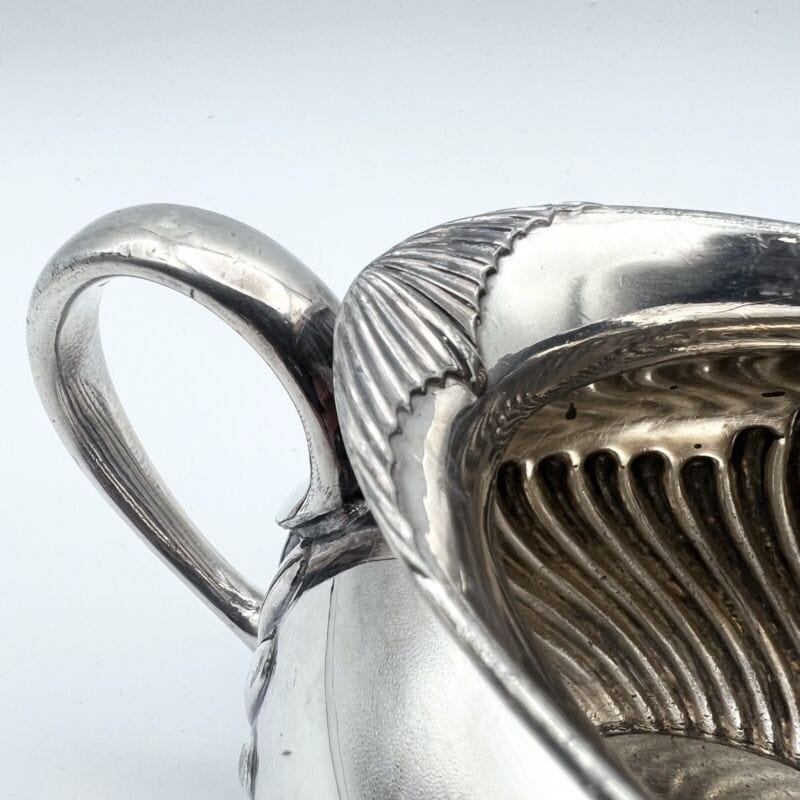 Antica zuccheriera in argento sheffield ciotola in silver plated inglese 800 Sheffield & Argento