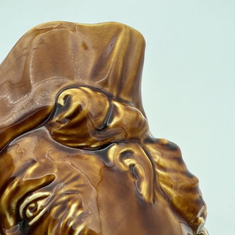 Antico Boccale in ceramica Inglese Volto con manico Cavaliere da per collezione Ceramiche e Porcellane