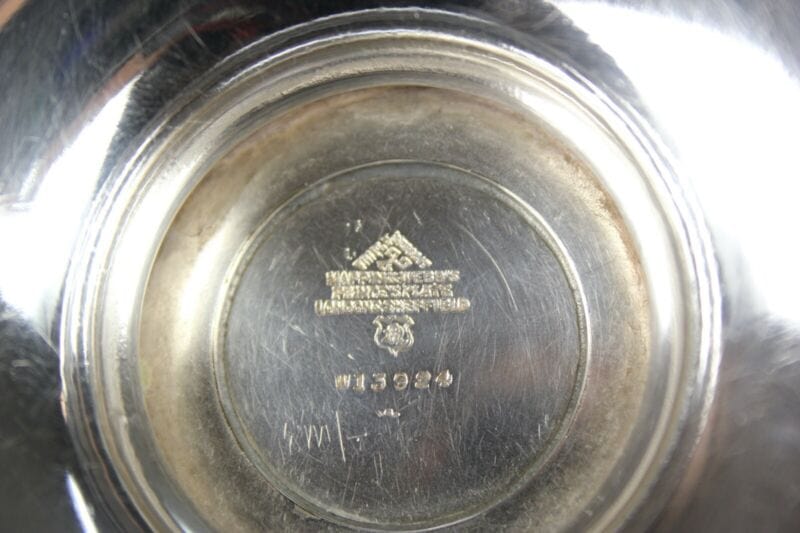 Antico cestino in silver plated centrotavola inglese in argento sheffield manico Sheffield & Argento