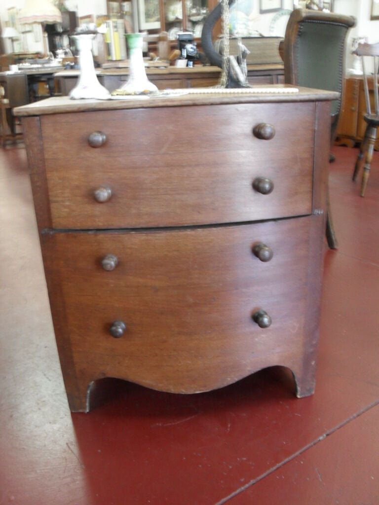 ANTICO COMMODE IN LEGNO CON INTERNO PITALE IN CERAMICA OLD ROOM CONVENIENCE Arredamento