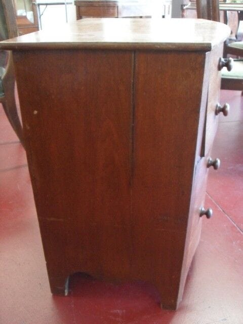 ANTICO COMMODE IN LEGNO CON INTERNO PITALE IN CERAMICA OLD ROOM CONVENIENCE Arredamento