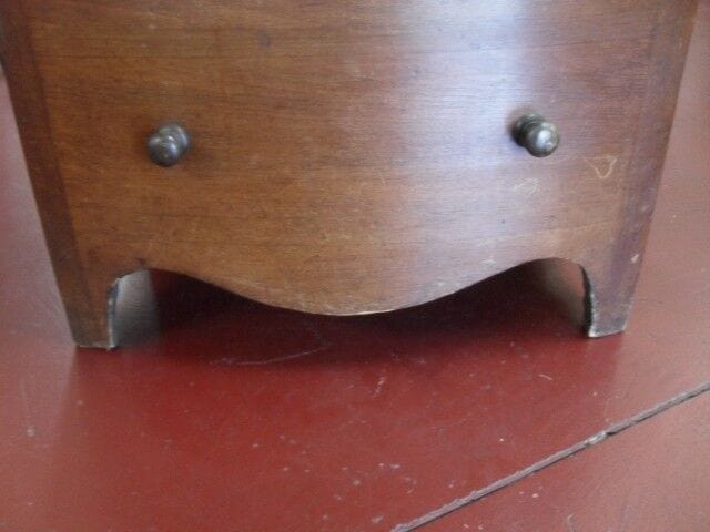 ANTICO COMMODE IN LEGNO CON INTERNO PITALE IN CERAMICA OLD ROOM CONVENIENCE Arredamento