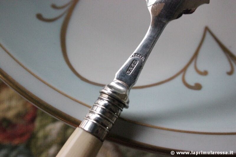 ANTICO CUCCHIAIO IN SILVER PLATE x CONFETTO L.cm17 POSATA VINTAGE EPNS JAM SPOON Sheffield & Argento