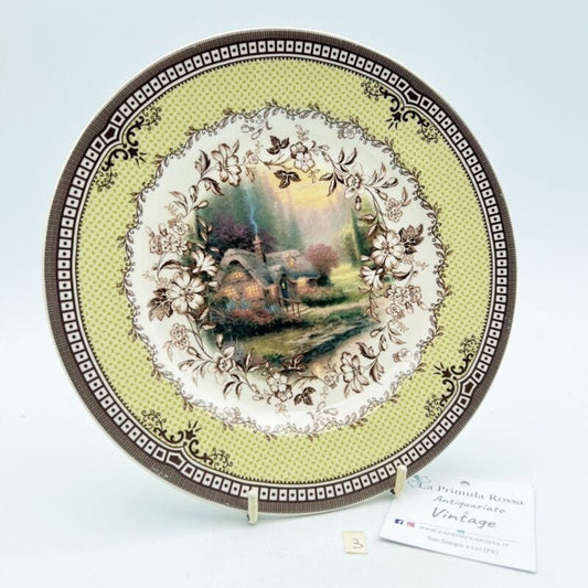 Antico Piatto decorativo inglese in ceramica Spode di Natale vintage Natalizio Ceramiche e Porcellane