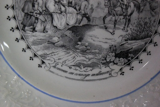 ANTICO PIATTO STORICO FRANCESE COMMEMORATIVO IN CERAMICA - VINTAGE PLATE Ceramiche e Porcellane