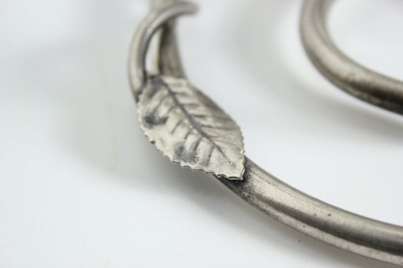 Antico porta fiori centrotavola in argento silver plate epergne stile art noveau Sheffield & Argento