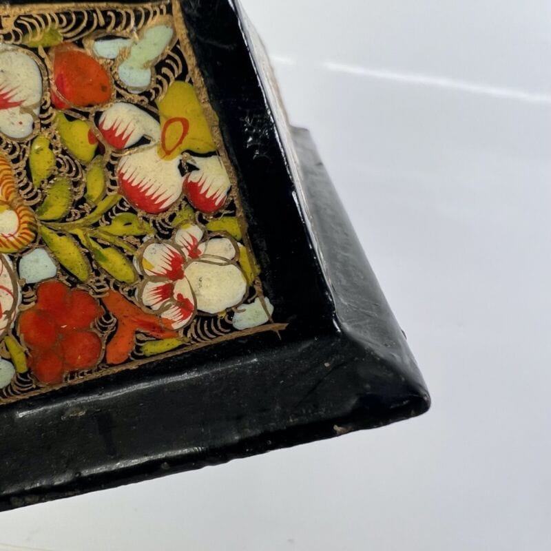 Antico portalettere orientale in legno porta posta portadocumenti da scrivania Complementi d'arredo