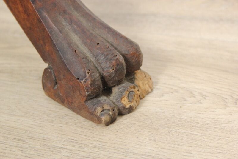 ANTICO PORTAVASO PORTA PIANTE MOBILE A COLONNA ANTICA IN LEGNO CAPITELLO VASO Arredamento