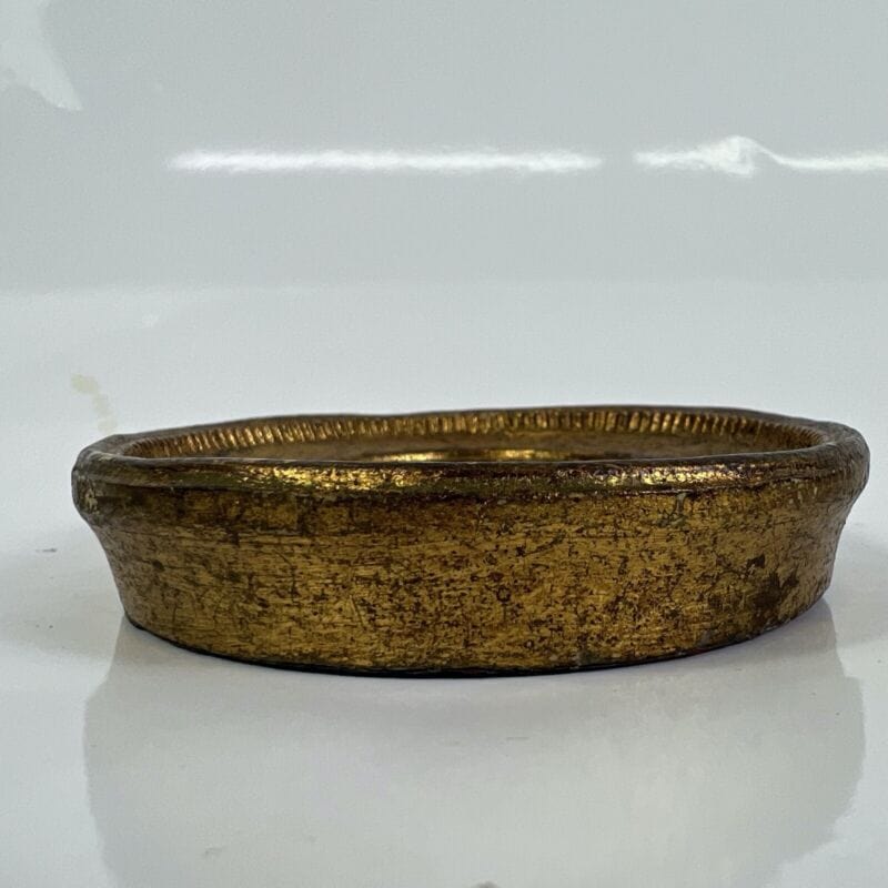 Antico quadretto coppia di quadri ovali oro vintage miniature dipinto firmato Quadri