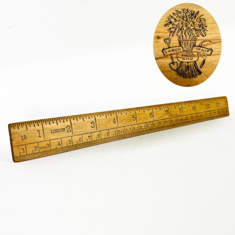 Righello In Ottone Vintage Da 12 Cm Con Nappe Decorative – Strumento Di Misura In Metallo Ramato Stile Retrò Per Libreria E Fai-da-te