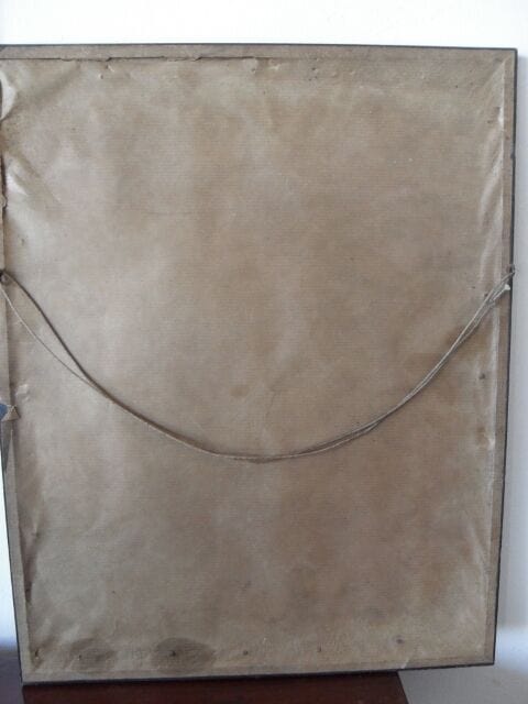 ANTICO RITRATTO DI GIOVANE SPOSA CON CORNICE - FOTO RITRATTO FEMMINILE D'EPOCA Stampe e Incisioni