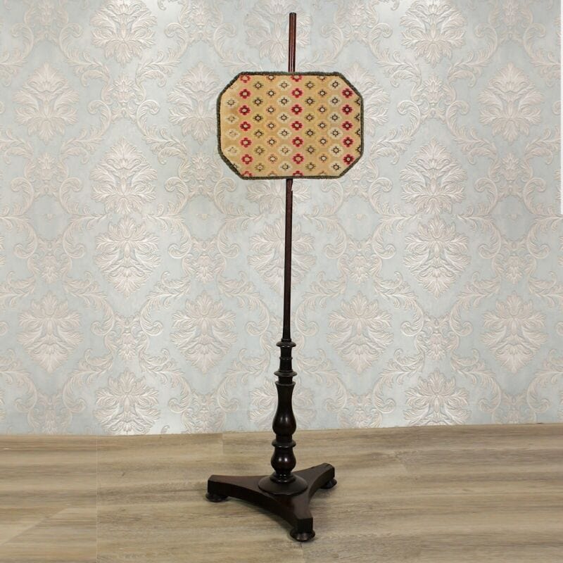 Antico schermo da camino para calore in legno con pannello arazzo regolabile 800 Camino - Parascintille