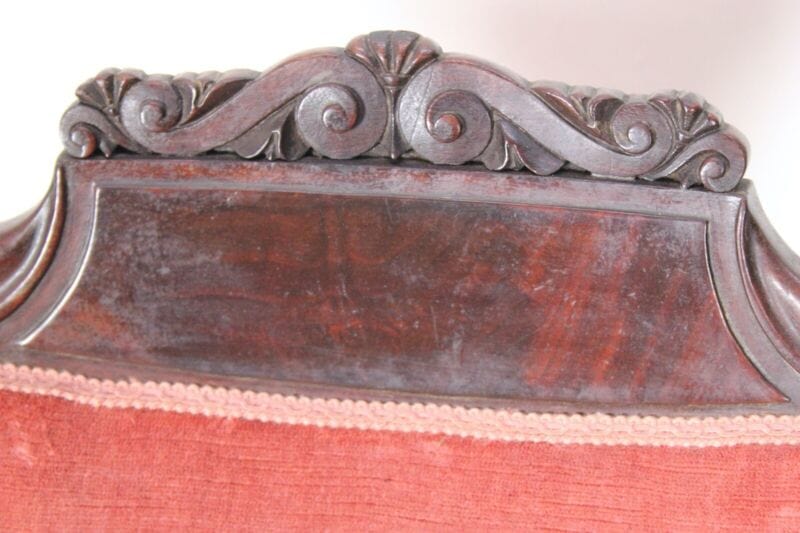 Antico Set Coppia di sedie sedia inglese in mogano vittoriane epoca 800 Arredamento