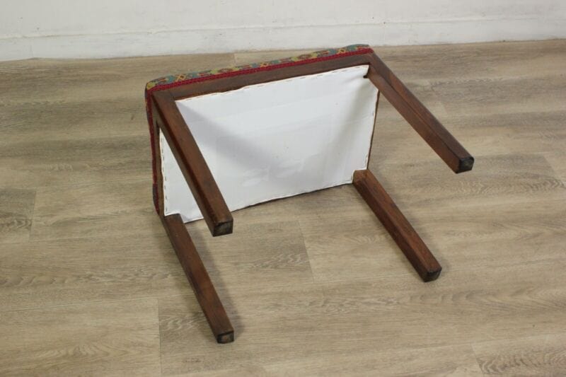 Antico Sgabello da per Pianoforte in legno panchetta panca stile deco imbottita Arredamento