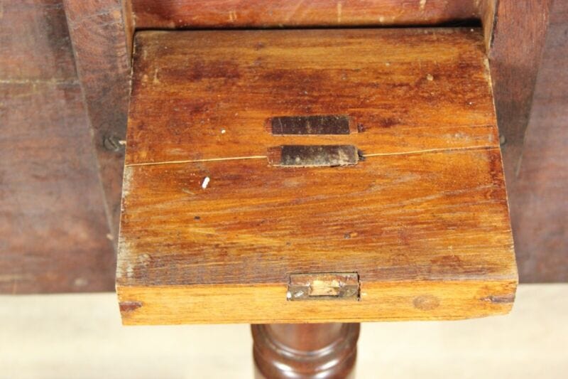 Antico Tavolino tavolo in legno da salotto soggiorno porta telefono pieghevole Arredamento