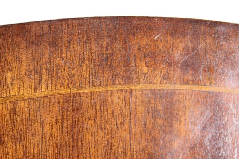 ANTICO TAVOLO ROTONDO IN LEGNO DI MOGANO A VELA DA PRANZO INGLESE PIEGHEVOLE Arredamento