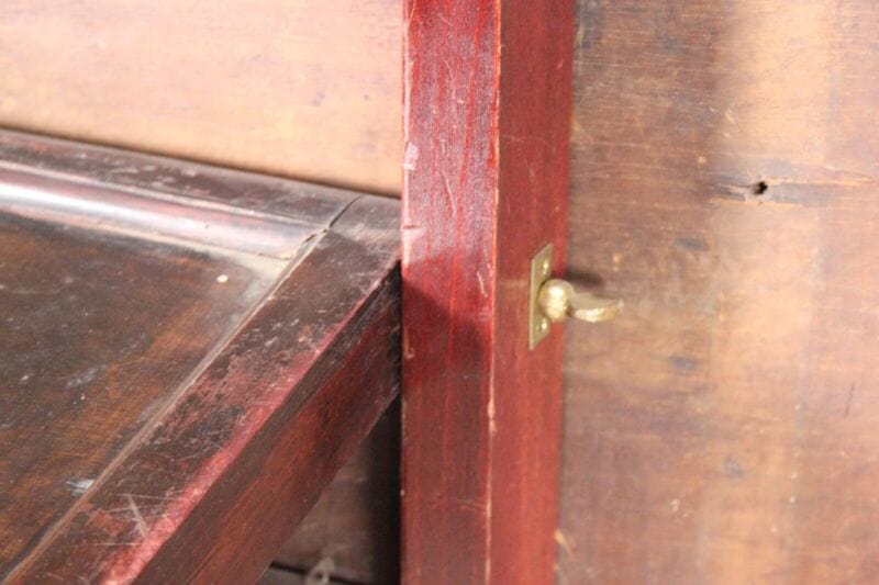 ANTICO TAVOLO ROTONDO IN LEGNO DI MOGANO A VELA DA PRANZO INGLESE PIEGHEVOLE Arredamento