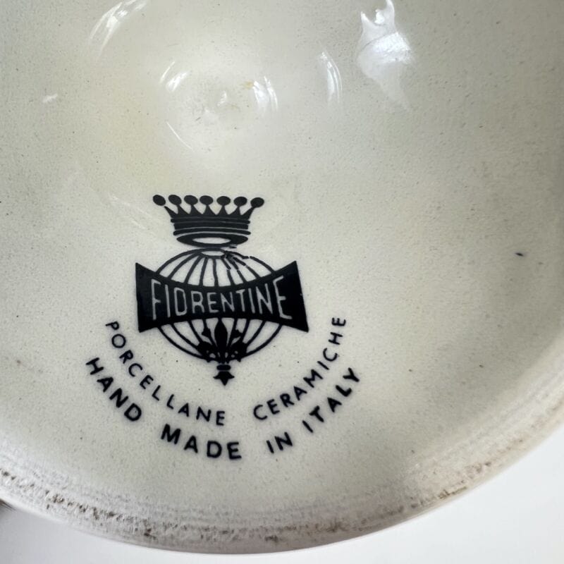 Antico Vaso potiche Vintage in Ceramica a fiori Margherite Gialle con coperchio Ceramiche e Porcellane
