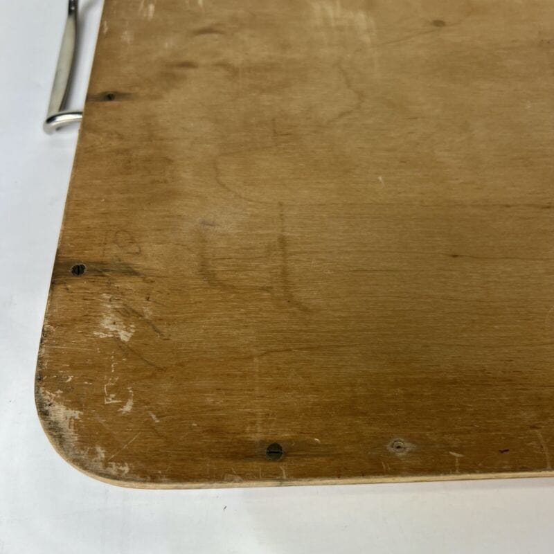 Antico vassoio in legno Art Deco vintage anni '40 vassoi da portata con manici Complementi d'arredo