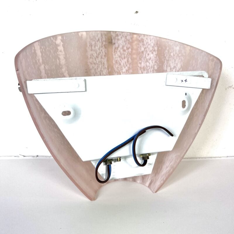 Applique Lampada da parete in vetro di Murano stile classico rosa VM vintage 004 Lampade Appliques