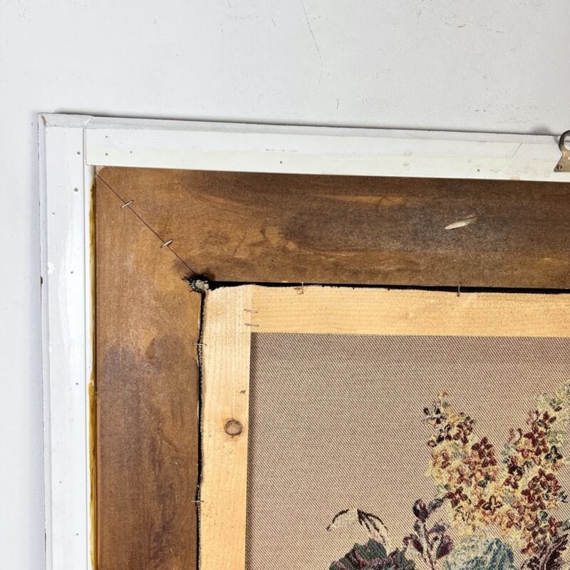 Arazzo stile antico da parete tela con fiori natura morta grande quadro firmato Quadri