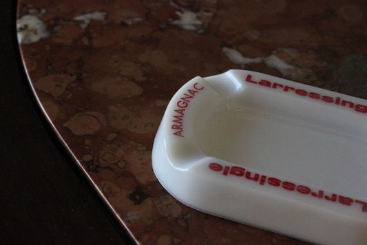 ARMAGNAC LARRESSINGLE PORTACENERE D'EPOCA VINTAGE IVOREX FRENCH ASHTRAY Pubblicità vintage