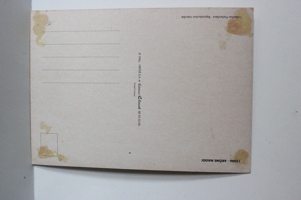 AROME MAGGI - CARTOLINA PUBBLICITARIA VINTAGE / VECCHIA PUBBLICITA' MAGGI 1996 Pubblicità vintage